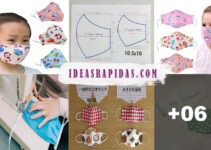 Aprende como hacer tapabocas de tela para niños con patrones