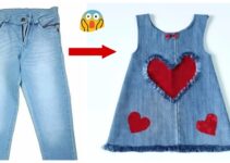 Aprende a convertir un pantalon jean en vestido