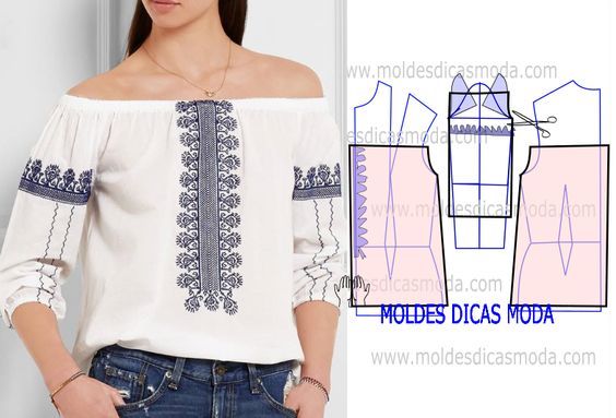 Curso gratis de como hacer blusa campesina con patron 3 CURSO GRATIS DE COMO HACER BLUSA CAMPESINA CON PATRON