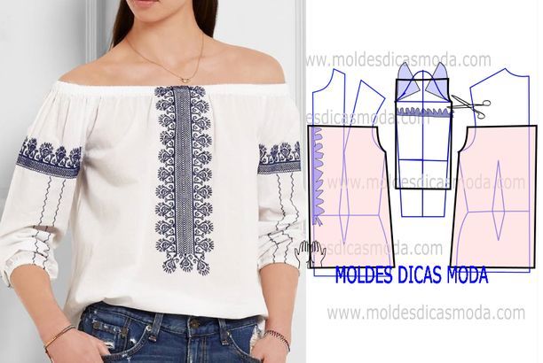 Aprende a como confeccionar blusa sin hombros descubiertos 3 APRENDE A COMO CONFECCIONAR BLUSA SIN HOMBROS