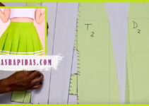 Aprende a como confeccionar una falda tableada con patron
