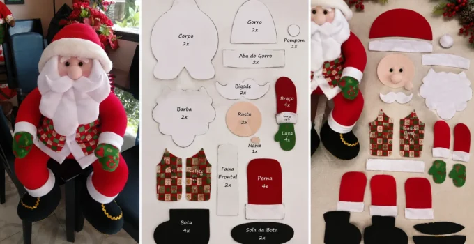 Cómo hacer un muñeco de Santa navideño con moldes: Guía completa