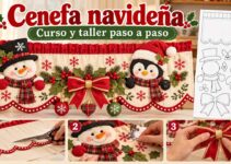 Curso y taller: cenefa navideña con moldes Curso y taller: cenefa navideña con moldes
