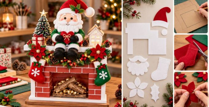 Curso y taller: chimenea navideña con Santa y moldes Curso y taller: chimenea navideña con Santa y moldes