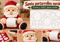 Curso y taller: Santa portarrollos navideño Curso y taller: Santa portarrollos navideño