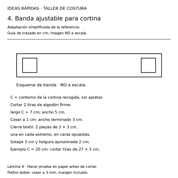 Curso y taller: abrazadera de cortina de jengibre 5 Guía cuadrada 4 de moldes para muñeca de jengibre sujetacortinas